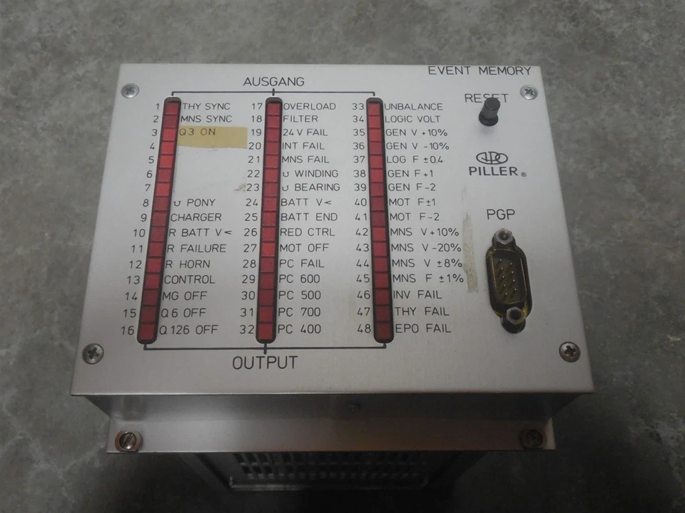 Módulo de rack de memoria para eventos Piller 48.2.196 usado Foto 2 de 4