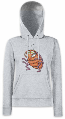 Bed Bug Damen Hoodie Sweatshirt Cockroach Toon Comic Fun Cartoon Drawing