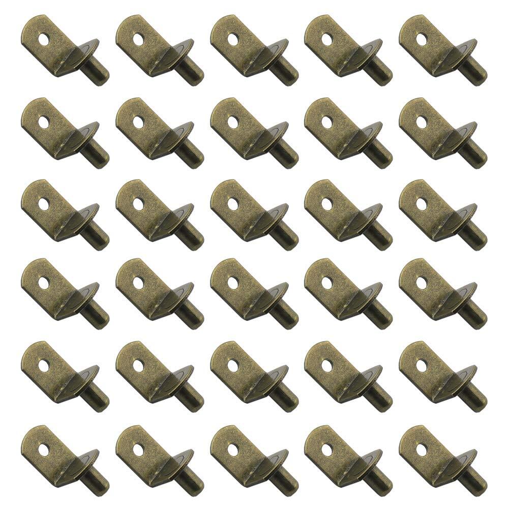 30-Pack 5mm Bracket Shelf Pins with 4mm Hole for Cabinet Support Pegs-image
