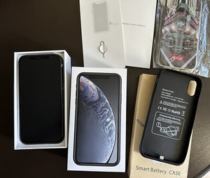 Apple iPhone XR A2105 (GSM) - 64GB - Black inkl. Akkucase, Zubehörpaket (OVP)