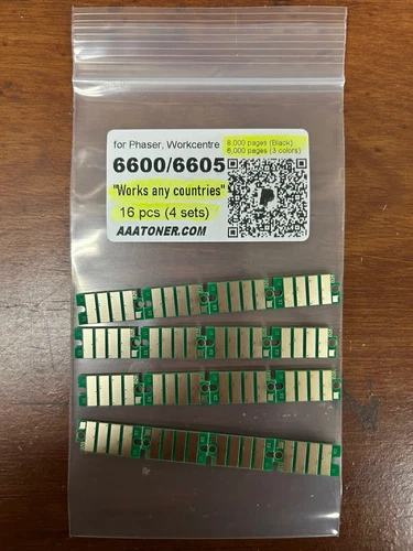 16 x Toner Chip for Xerox Phaser 6600, WorkCentre 6605 Refill