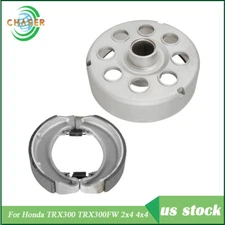 Rear Brake Drum Hub & Shoes For Honda 1988-2000 TRX300 TRX300FW 2x4 4x4 Fourtrax