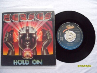 KANSAS HOLD ON EPIC RECORDS MADE IN SPAIN  7'' VINYL SINGLE in PICTURE SLEEVE