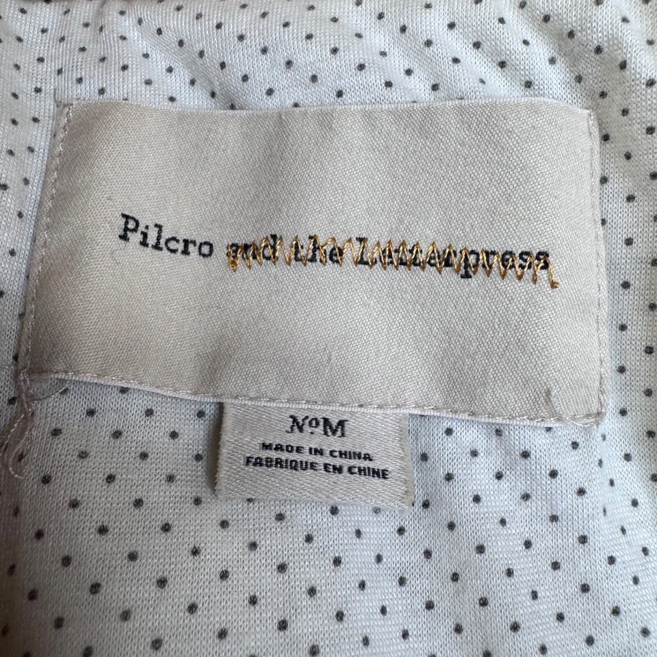 Chaleco acolchado de pana Pilcro and the Letterpress amarillo mostaza para mujer mediano Foto 3 de 4