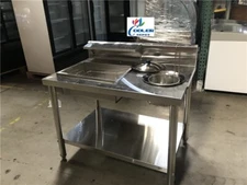 NEW Fried Food Breading Station Prep Table Chicken Seafood Fry Flour Sifter