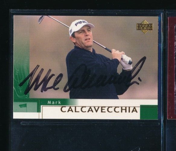 2002 Upper Deck #13 Mark Calcavecchia PGA Tour Signed Autograph (EF22) SWSW6