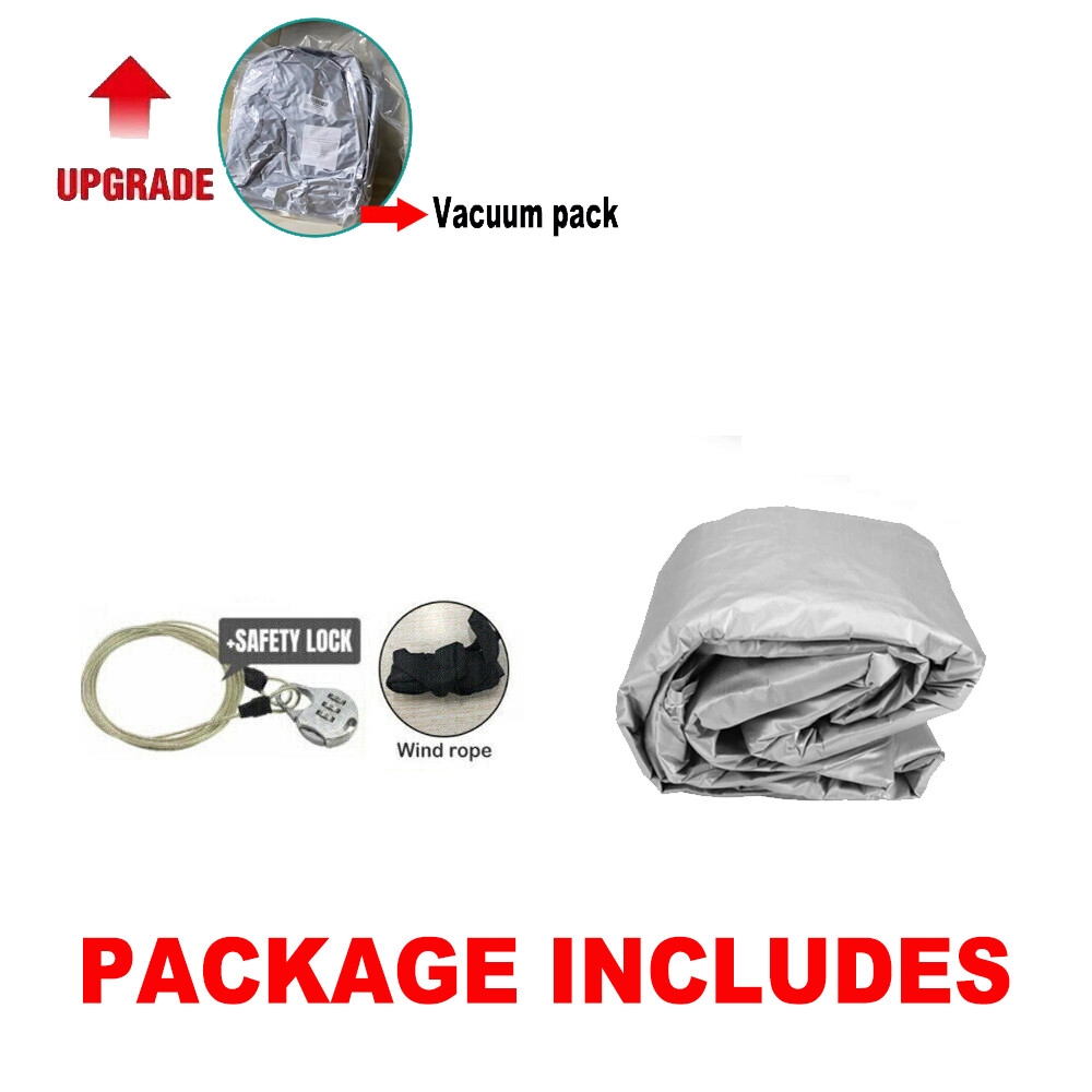 Large Waterproof Car Cover Aluminum 6 Layer Rain UV Dust Hail Resitant