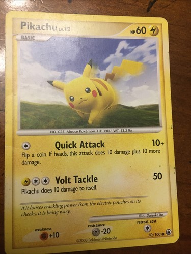 Pokémon TCG Pikachu Majestic Dawn 70 Regular Common HP - Picture 1 of 3