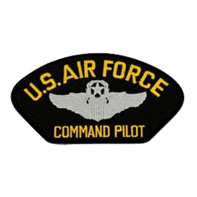 US AIR FORCE COMMAND PILOT WING PATCH HAT PATCH USAF VETERAN GIFT PIN UP WOW