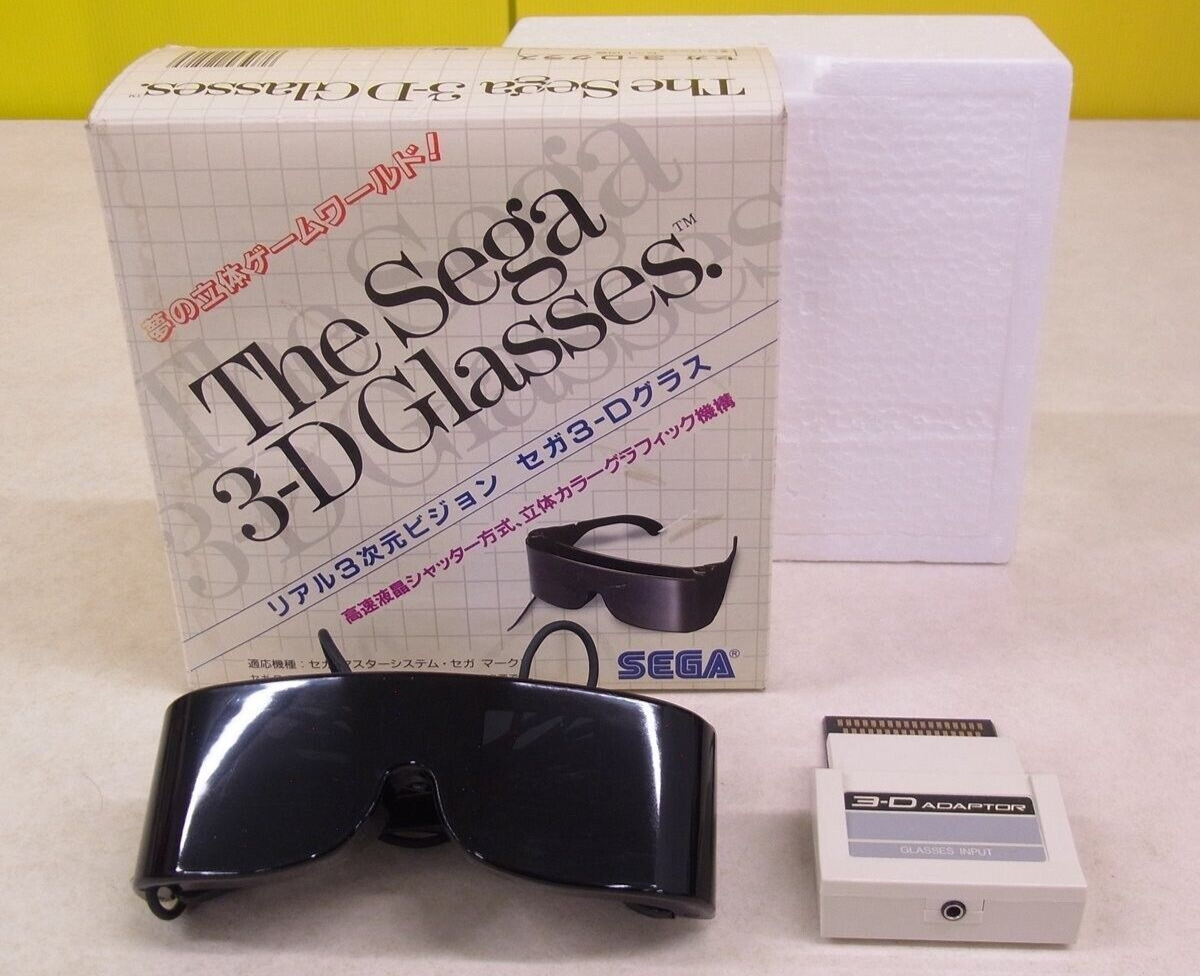 希少　極上美品　セガ　3D グラス　SEGA glasses Sega Mark III 3D Glasses (セガ3-Dグラス) – Nintendo Sega Japan!