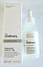 The Ordinary Hyaluronic Acid 2% + B5 Hydration Serum - 1oz New in Box