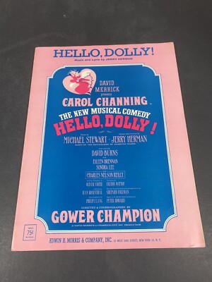 Hello, Dolly! by Jerry Herman 1963 Sheet Music