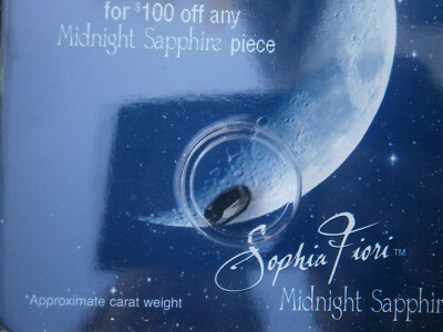 SOPHIA FIORI 1 CARAT CT MIDNIGHT SAPPHIRE BLUE LOOSE GEM STONE