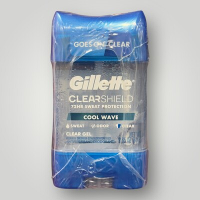 (3) Gillette Cool Wave ClearShield Gel Deodorant 2.85oz EXP: 08/2026