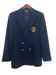 polo blazer with crest