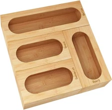 Bag Storage Organizer,Ziplock Bag Storage for Drawer,Food Storage Bag Organizer