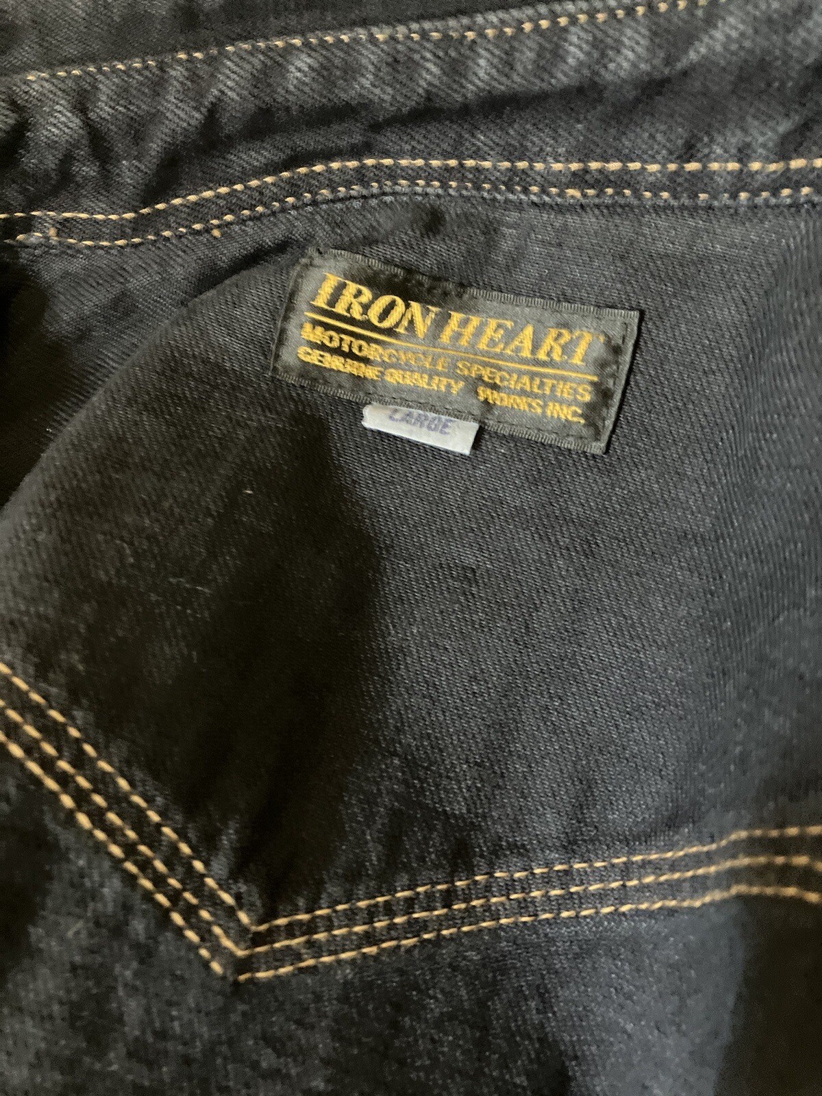 Iron Heart Denim Shirt—L 12oz Selvedge Denim Western Shirt Indigo