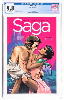  1st PRINT SAGA #15 CGC 9.8 NM/MT white pages Vaughan Staples Image comics