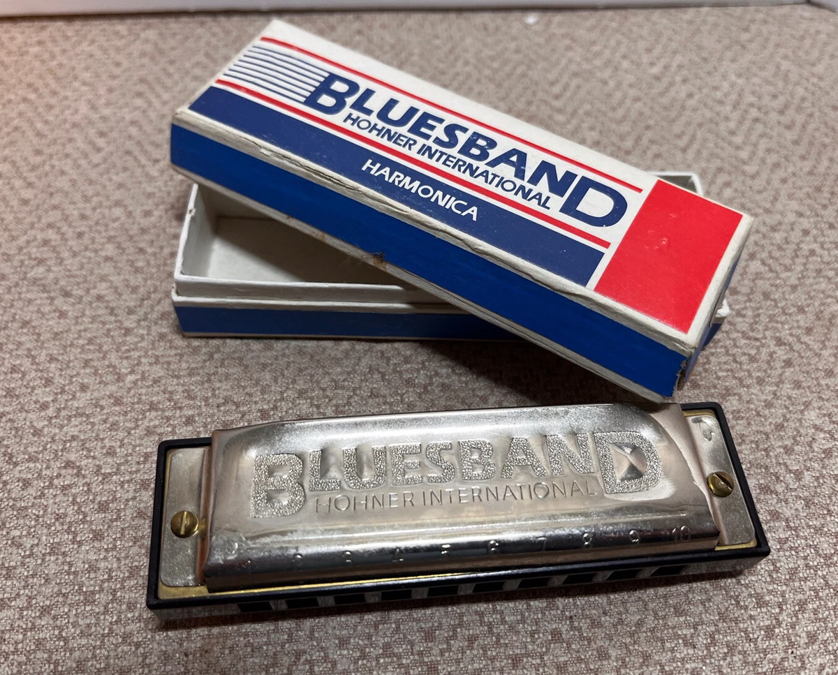 Vintage Hohner International Bluesband Harmonica In Original Box