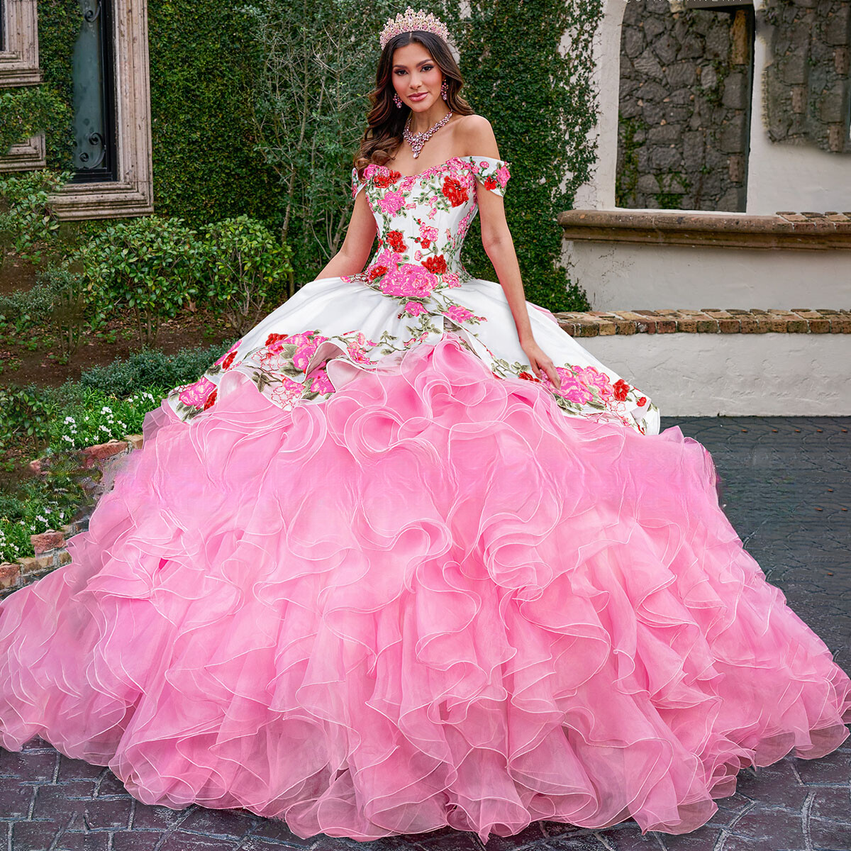 Strapless Quince Dresses Mariachi Mexican Quinceanera Dress Off-Shoulder Applique Ruffle Corset With Strapless Quince Dresses Mariachi Mexican Quinceanera Dress Off-Shoulder Applique Ruffle Corset With
