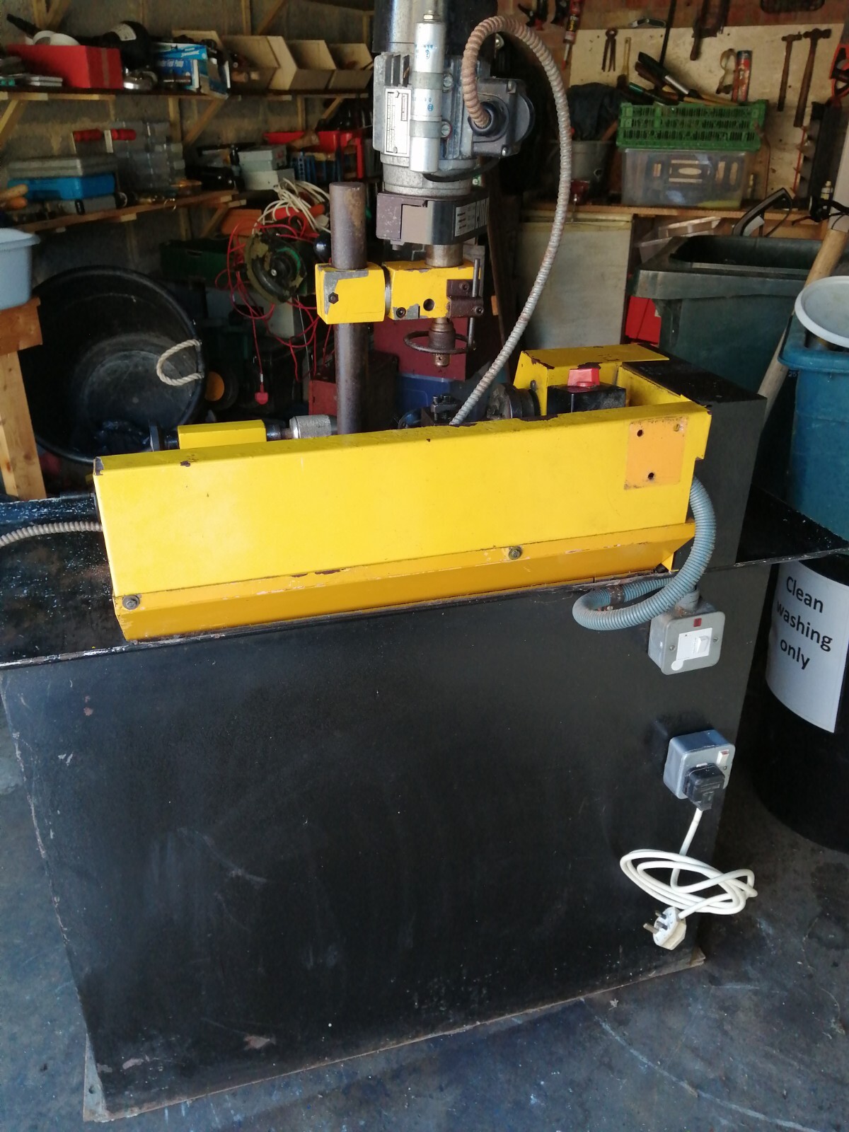 EMCO Compact 5 metal working lathe. Stand and parts eBay