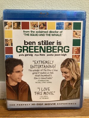 Greenberg Blu-ray Ben Stiller Brand New & Sealed FREE SHIPPING Greta Gerwig