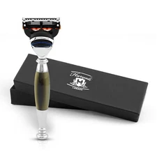 Fusion 5 Razor for Men, Women’s Razor, Face Razor, Horn Imitation Handle