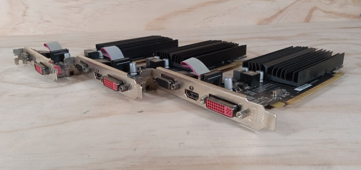 LOT of 3 XFX ATI Radeon HD 5450 1 GB GDDR3 PCI Express x16 Desktop