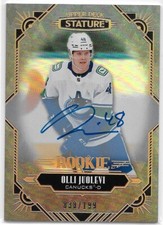 2020-21 Olli Juolevi Upper Deck Stature Rookie Autograph Auto RC /199 #158