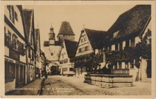 Old postcard postcard Rothenburg- Roderbogen and Markusturm GERMANY (1075080)
