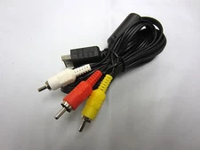 Old Skool 6 ft Stereo AV Audio Video Cable for PlayStation 1/2/3 PS1 PS2 PS3