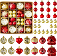 Weihnachtsbaum Dekoration Kugel Set, 42 StüCke Weihnachtsbaum Kugel Dekoration,