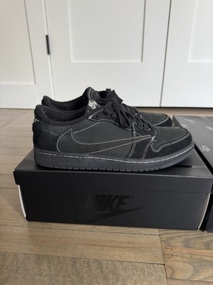 Travis Scott Jordan 1 Low Phantom Black Size 12M