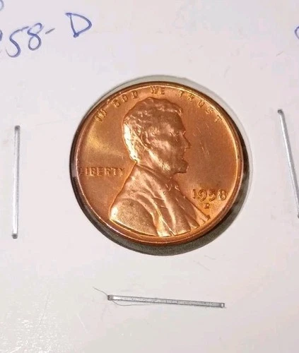 1958-D Lincoln Wheat Small Cent Denver Red Uncirculated Uncertified