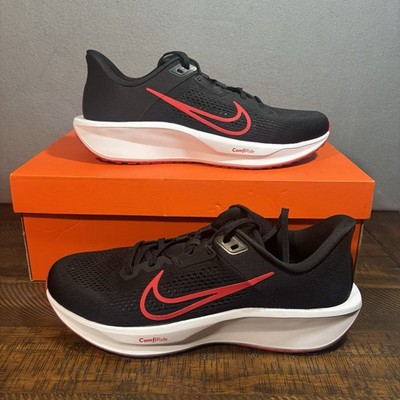 Nike Quest 6 Men's 10.5 Road Running Shoes FD6033-002 Black Red White Jog Walk