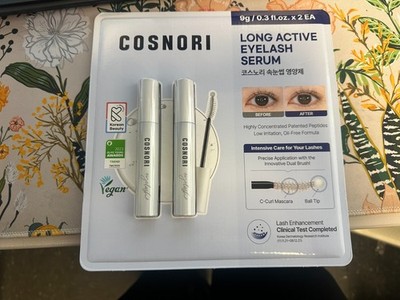 (2 Pack) Cosnori Long Active Eyelash Serum, 9 g / 0.3 Fl Oz Ea - New Sealed Box