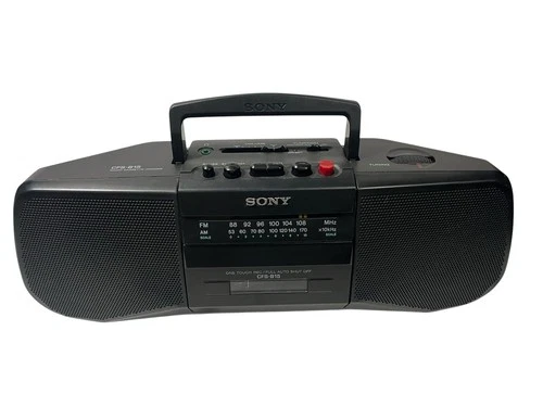 Vintage Sony CFS-B15 AM/FM Radio/Cassette Recorder Portable Radio, tested/works!