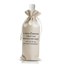 Wedding Gift Wine Bag, Groomsmen Bridesmaid Gifts, Will You Be My Personal