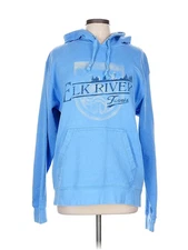 Better Than Basic by A.C.C. Women Blue Pullover Hoodie L