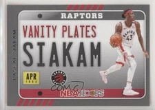 2020-21 Panini NBA Hoops Vanity Plates Pascal Siakam #21