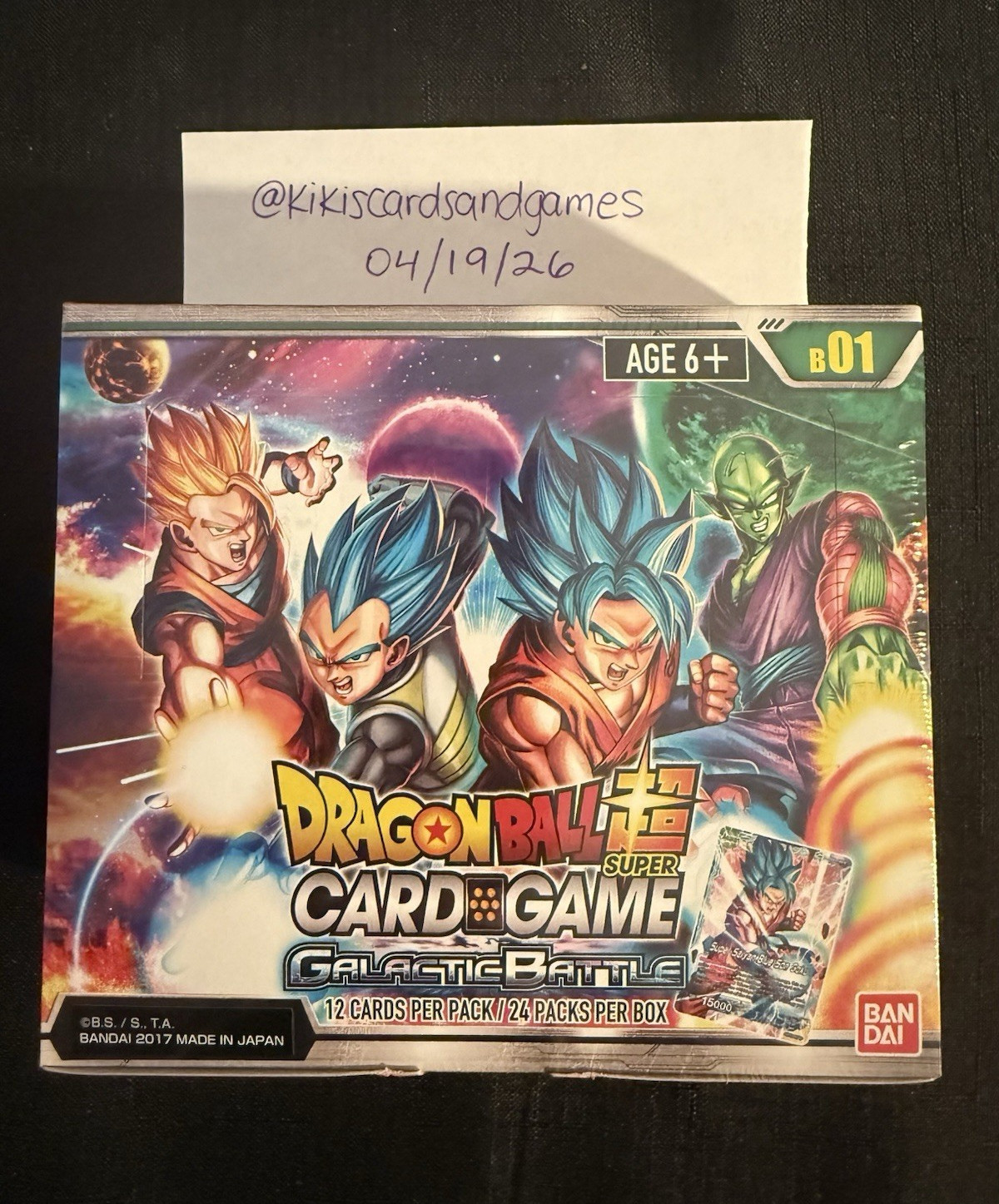 Dragon Ball Super Card Game Galactic Battle B01 Booster Box English Sealed  | eBay