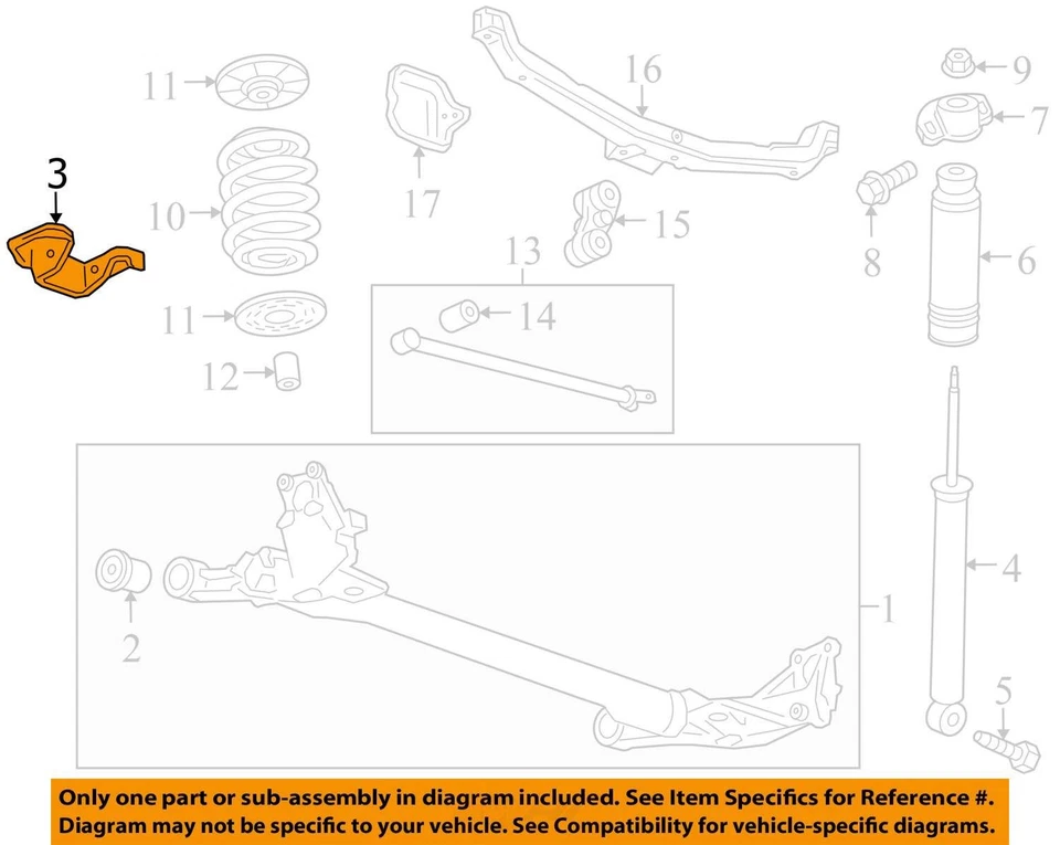 SE ADAPTA A CHEVROLET CRUZE CRUZE 2011-2016 SOPORTE LIMITADO-R/AXL 13251793 - NUEVO OEM Foto 2 de 3