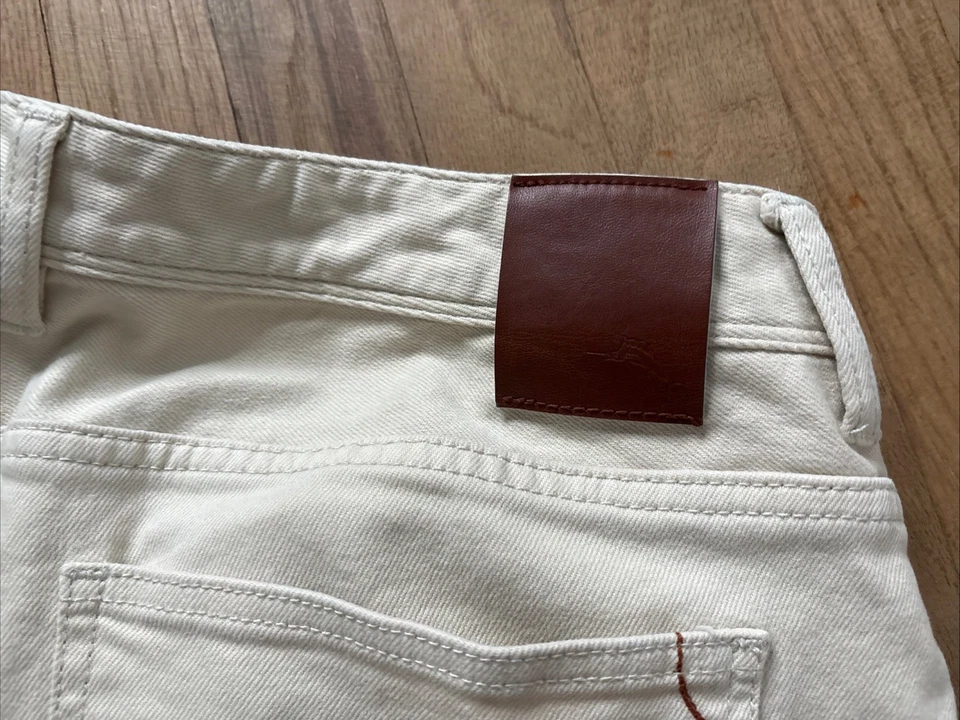Pantalones de mezclilla Tommy Bahama para hombre talla 38X30 blancos pierna recta Foto 2 de 4