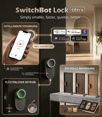 SwitchBot Smart Lock Ultra, Smartes elektronisches Türschloss
