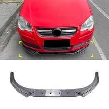 Frontstoßstangenlippe Bodykit Spoiler Kohleoptik für VW Polo MK4 9N 2005-08 ABS