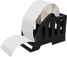 Label Holder for Rolls and Fan-Fold Labels,Black Stand for 4X6" Thermal Label Pr