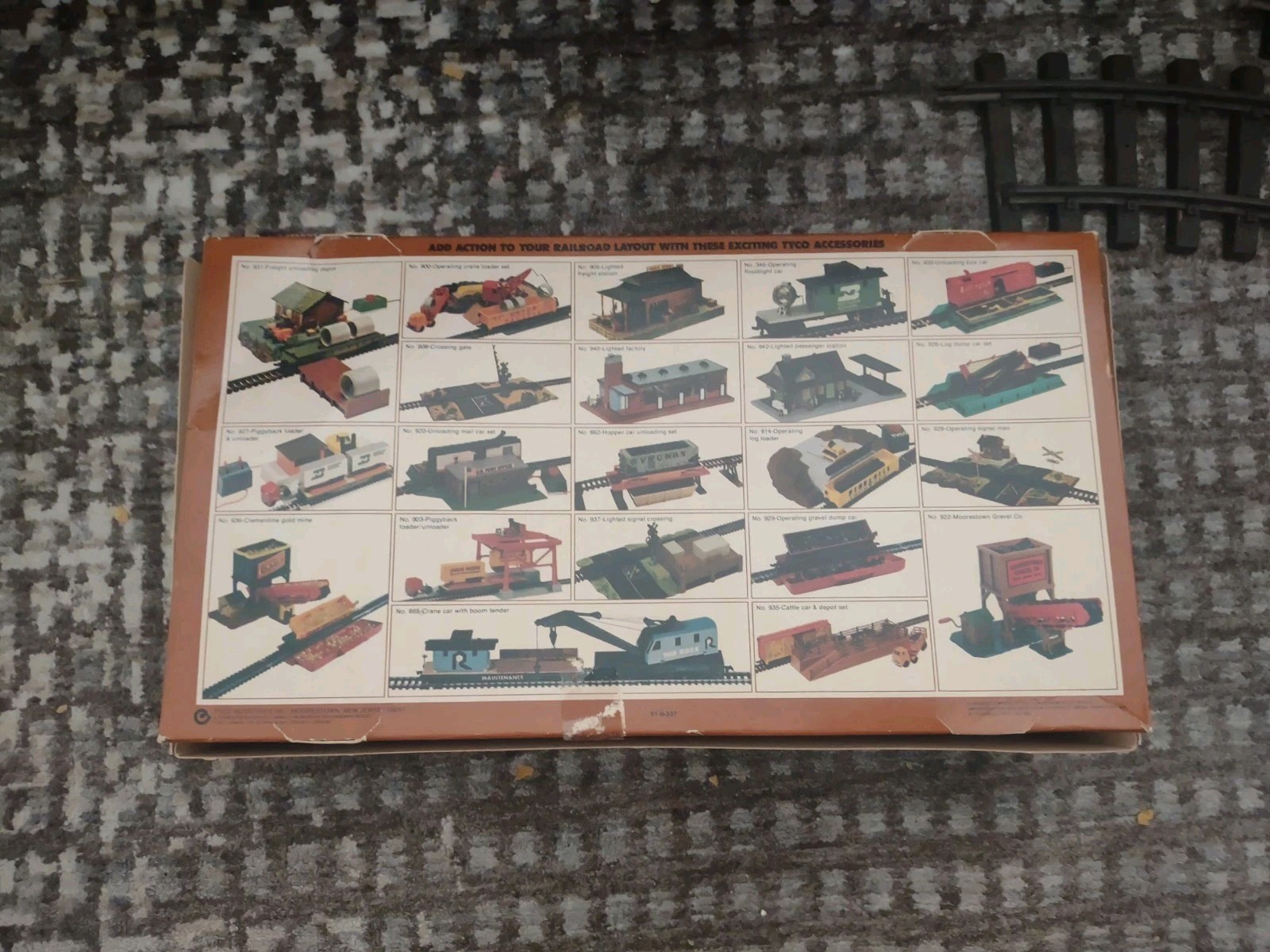 Tyco Trains Unloading Mail Car  Post Office NIB Action Kit Set Railroad Building