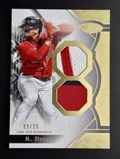 2023 Topps Tier One - Rafael Devers Game Used Relics Dual Patch /25 (MEM)