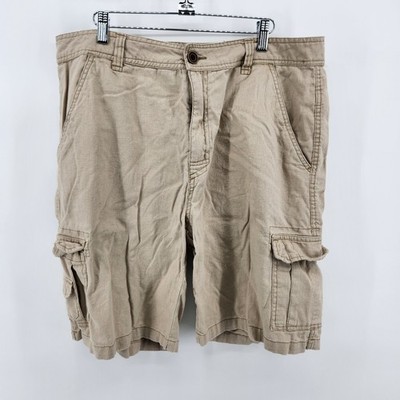 Paradise Collection Men's Size 38 Linen Blend Shorts Cargo Pockets