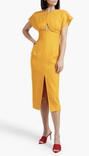 Carolina Herrera Wool Tweed Midi Dress New With Tag Size UK6/US2/EU34